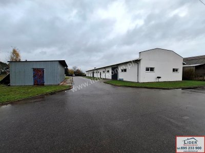 Wynajmę obiekt magazynowo-biurowy 582 m² – Konin, Międzylesie | duża działka 91 ar
