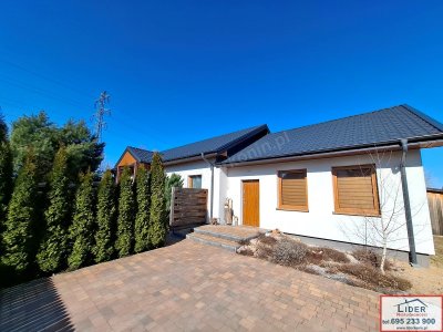 Nowoczesny dom wolnostojący 130,59 m² | duża działka 1455 m² | 6 pokoi | ogród z nawodnieniem