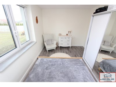 Nowoczesny dom wolnostojący 130,59 m² | duża działka 1455 m² | 6 pokoi | ogród z nawodnieniem