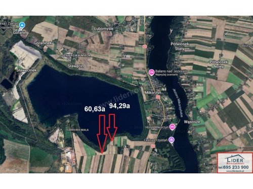 Wyjątkowe działki w pierwszej linii brzegowej | Dąbrowa Duża / Honoratka