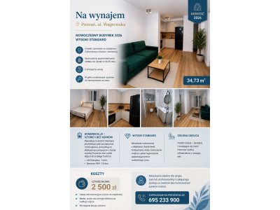 NOWE | Pierwszy Najem | Wysoki Standard | Ul. Wagrowska, Poznań