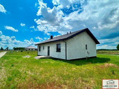 Nowy dom parterowy na dużej działce – Krągola koło Konina
