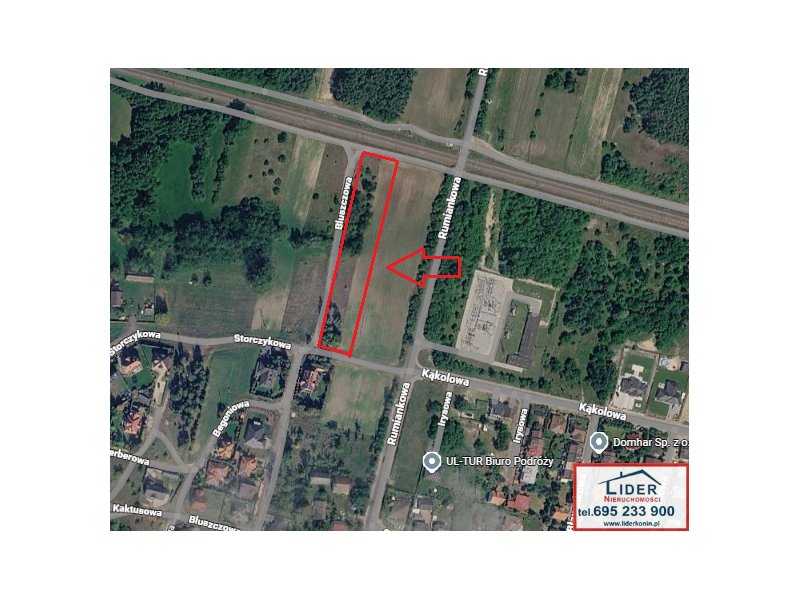 ​ Działka inwestycyjna 49,65 ara (TAG) | Konin, ul. Storczykowa | MPZP