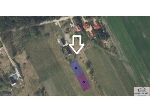 Działki budowlane 9 arów z szerokim frontem (41 m) – Żychlin (k. Konina) | Blisko A2