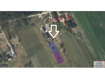 Działki budowlane 9 arów z szerokim frontem (41 m) – Żychlin (k. Konina) | Blisko A2