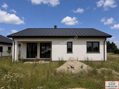 Nowy dom wolnostojący 148 m² | Działka 10,13 ara | Sławsk k. Konina