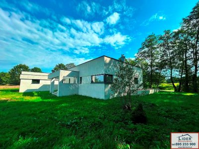 NOWOCZESNY DOM ZE STAWEM | 45,99 AR DZIAŁKI | 6 KM OD KONINA