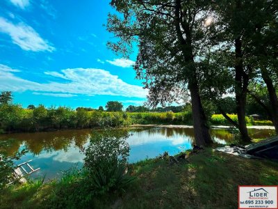 NOWOCZESNY DOM ZE STAWEM | 45,99 AR DZIAŁKI | 6 KM OD KONINA